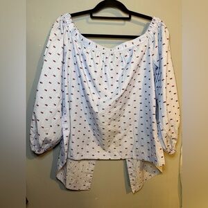 BCBG MAXZARIA Daniela Off The Shoulder Top Size Medium